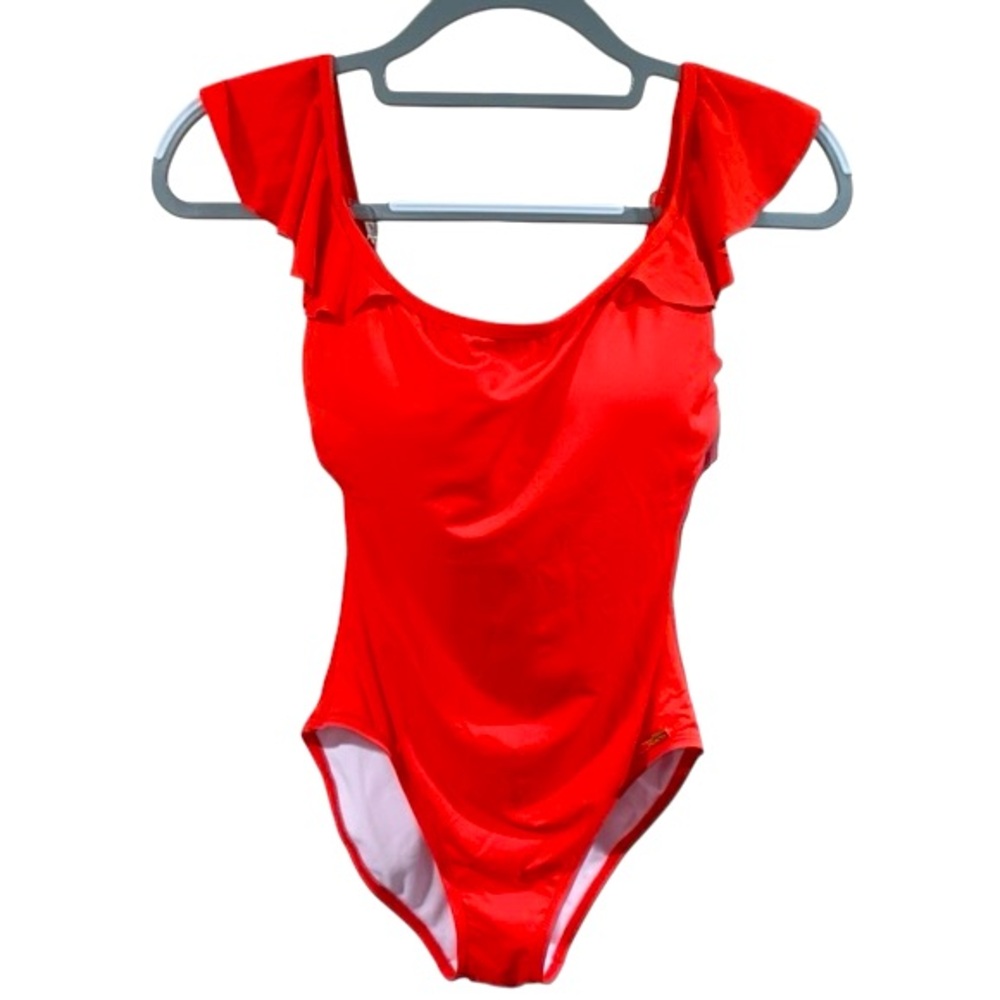 Vince Camuto One Piece Coral Swimsuit, Size 8 EUC